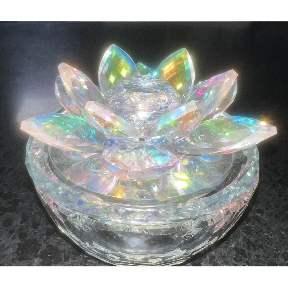 (3)Rainbow Crystal Trinket Jar